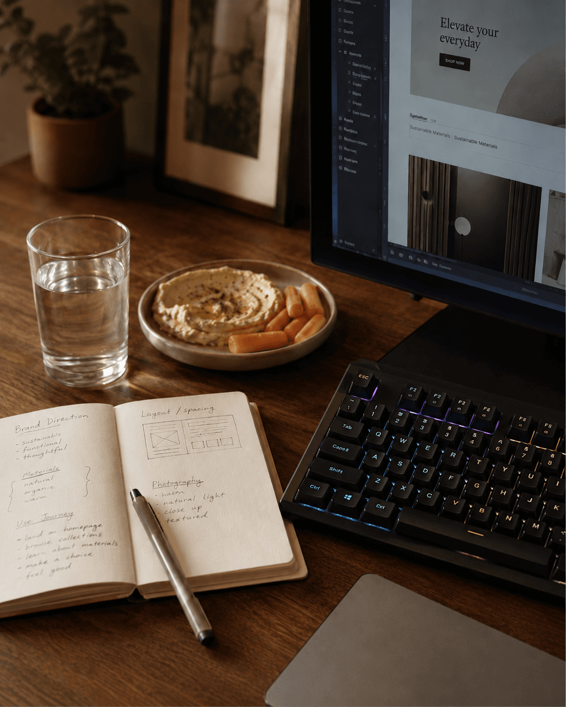 Ash Harris at work — the person behind the nimblefish build process